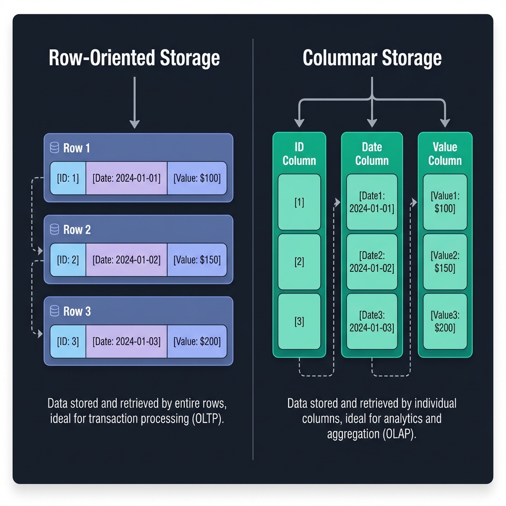 Columnar vs Row-Oriented Storage